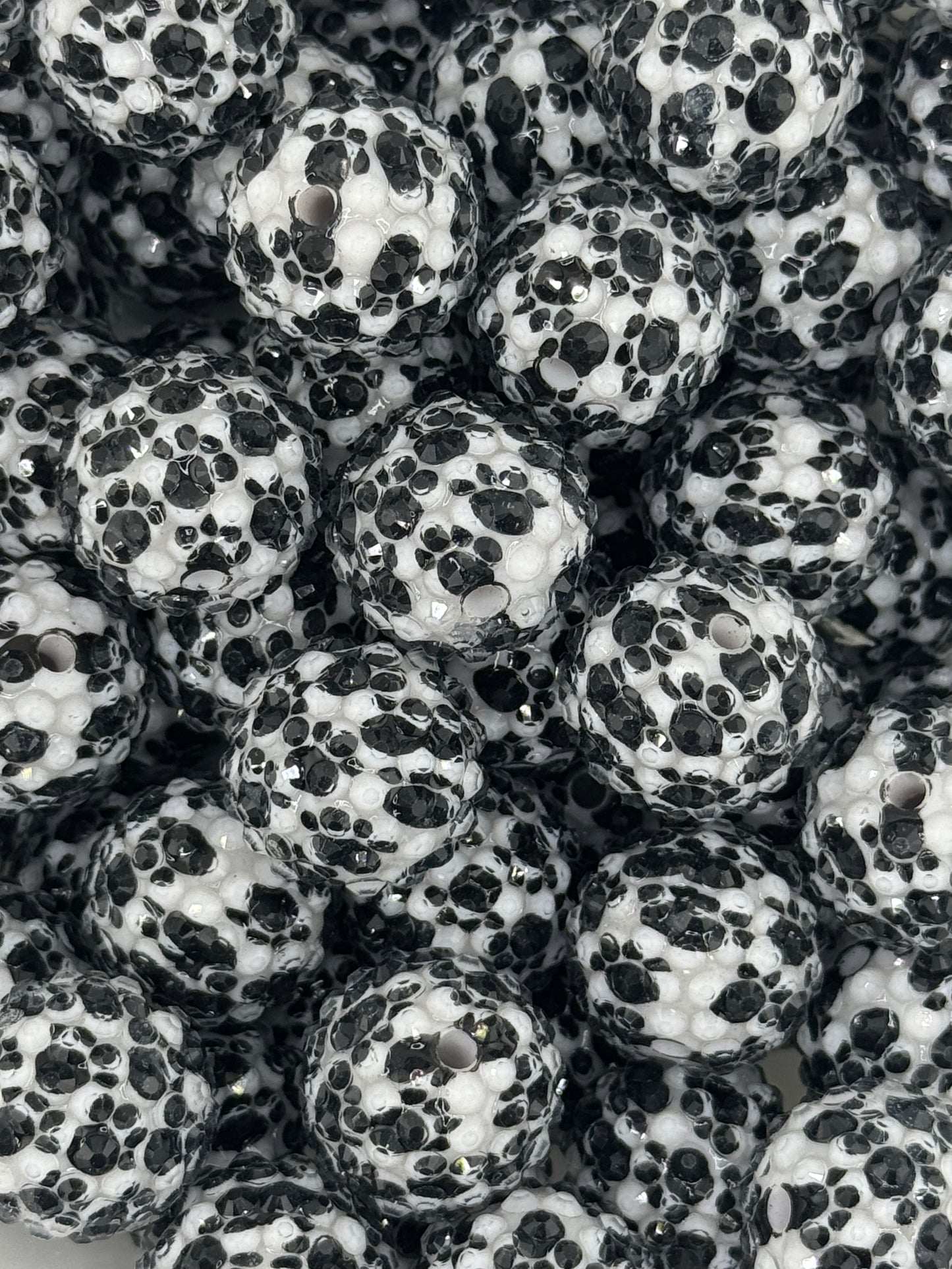 Rhinestone 20mm Acrylic ~ Paw Print