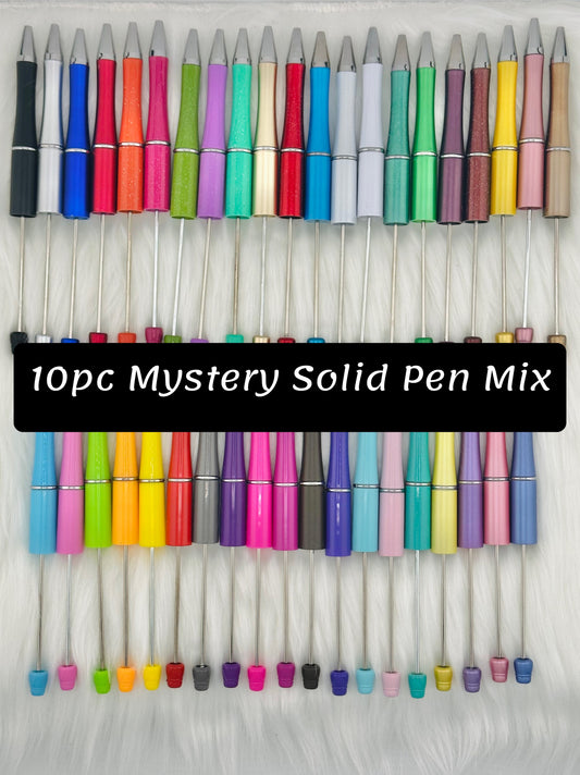 Solid Bead-able Pen (10pc Mystery Mix)