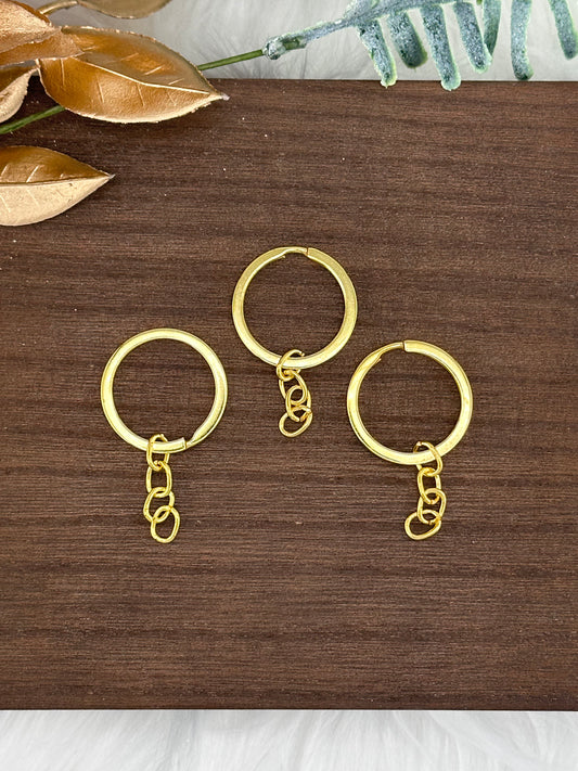Yellow Gold 30mm Split Ring