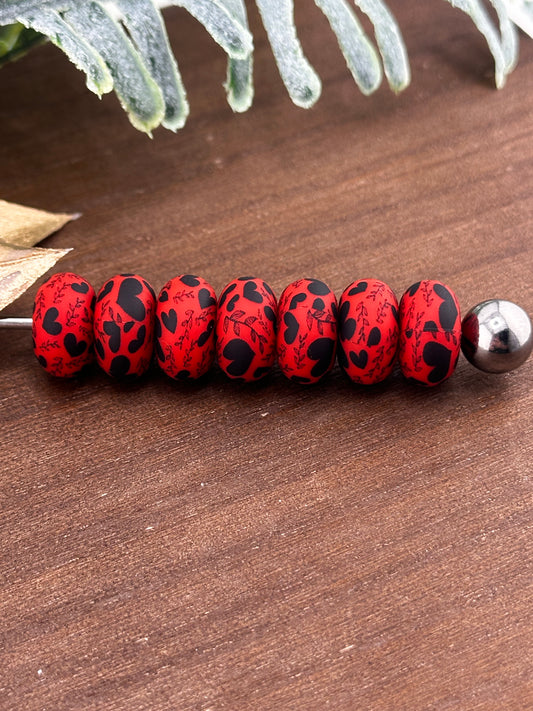 P424 Red Vine of Hearts *Exclusive 14mm Abacus