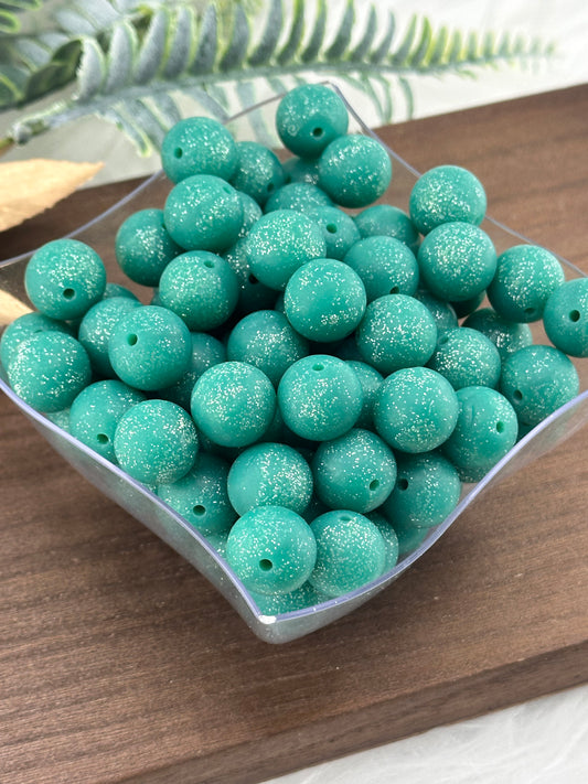 Emerald Glitter Beads *Custom Color