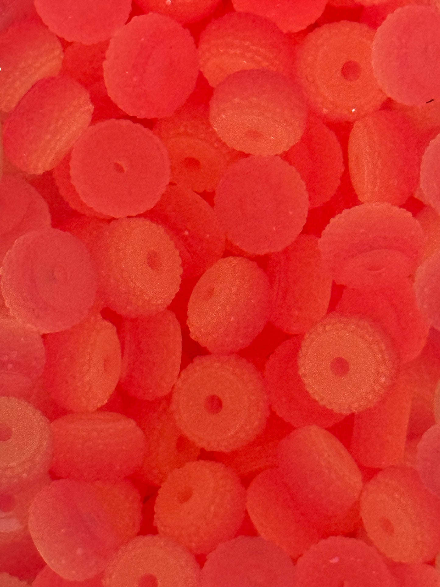 Resin Rhinestone Spacer 12mm ~ Glow Fuchsia (10ct)