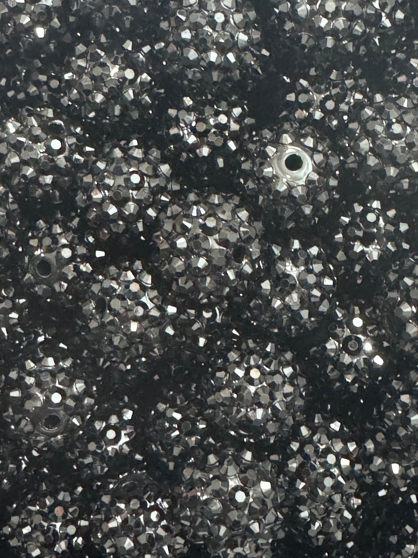 Black Rhinestone 16mm Acrylic