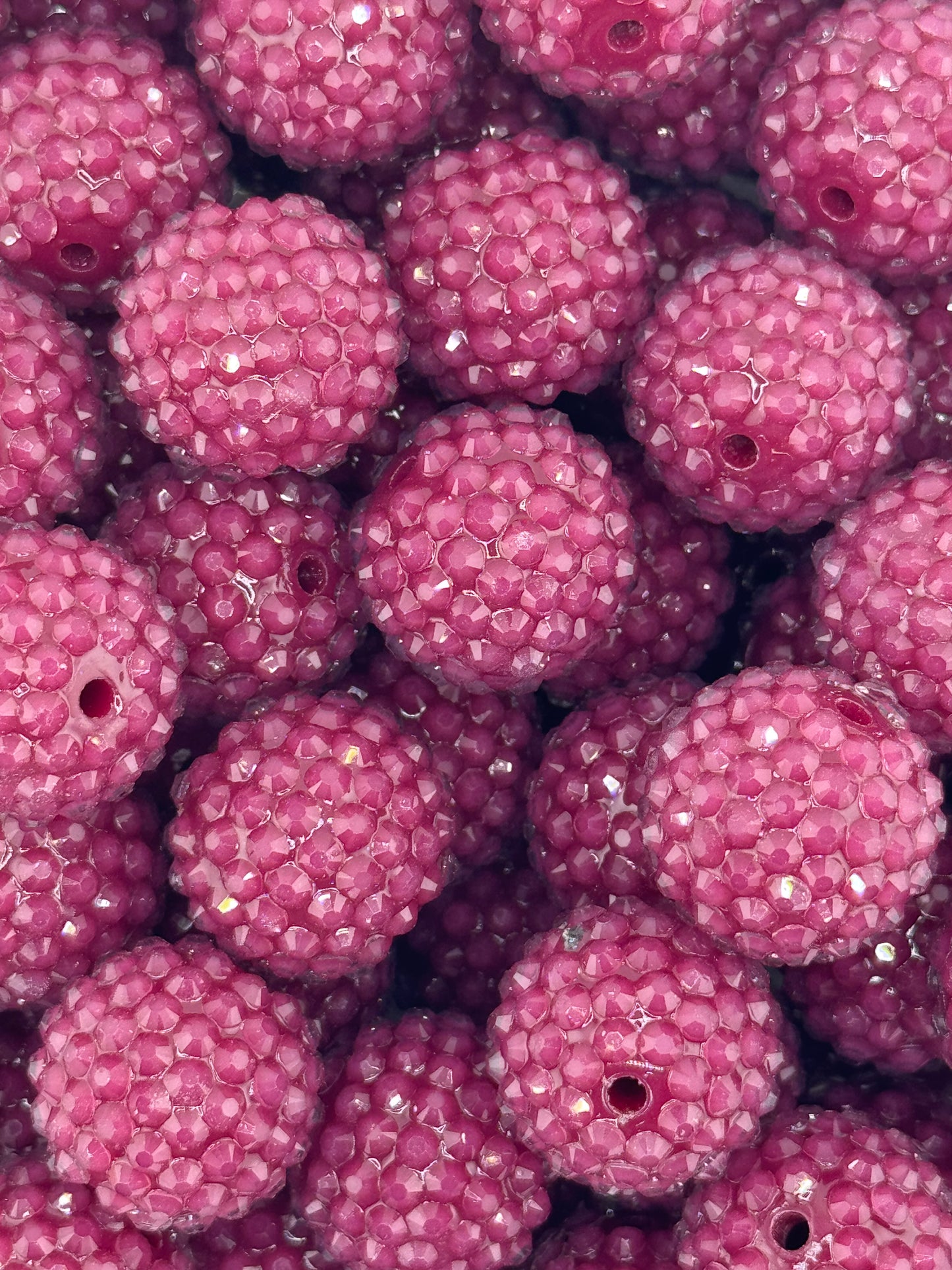 Rhinestone 20mm Acrylic ~ Jelly Country Plum