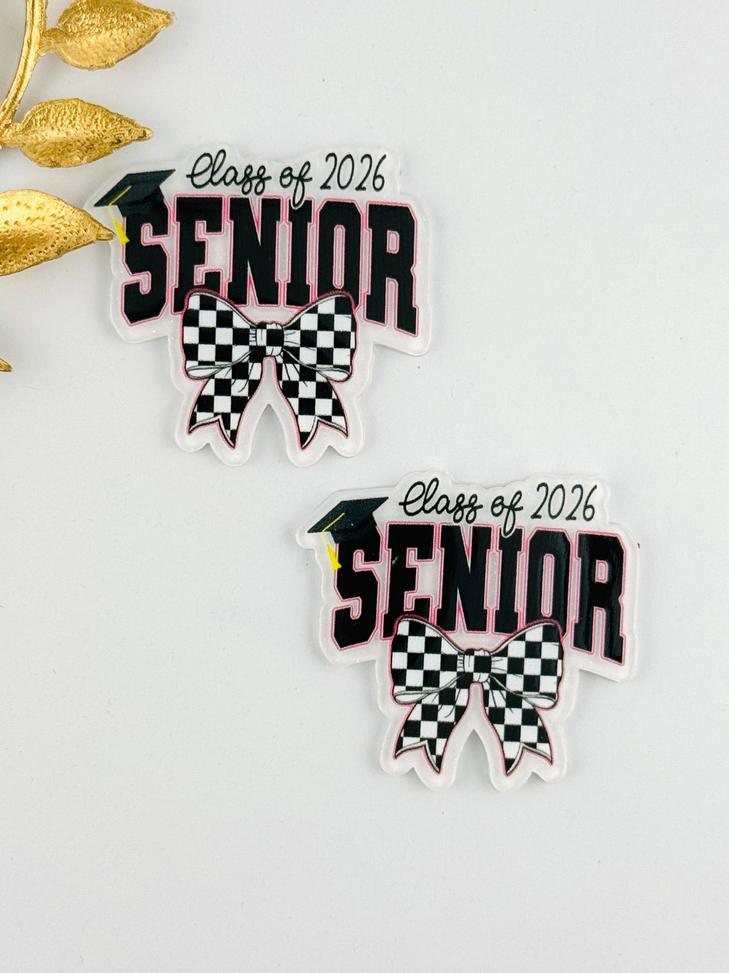 Glitter Acrylic Flatback ~ 1003T ~ Senior 2026