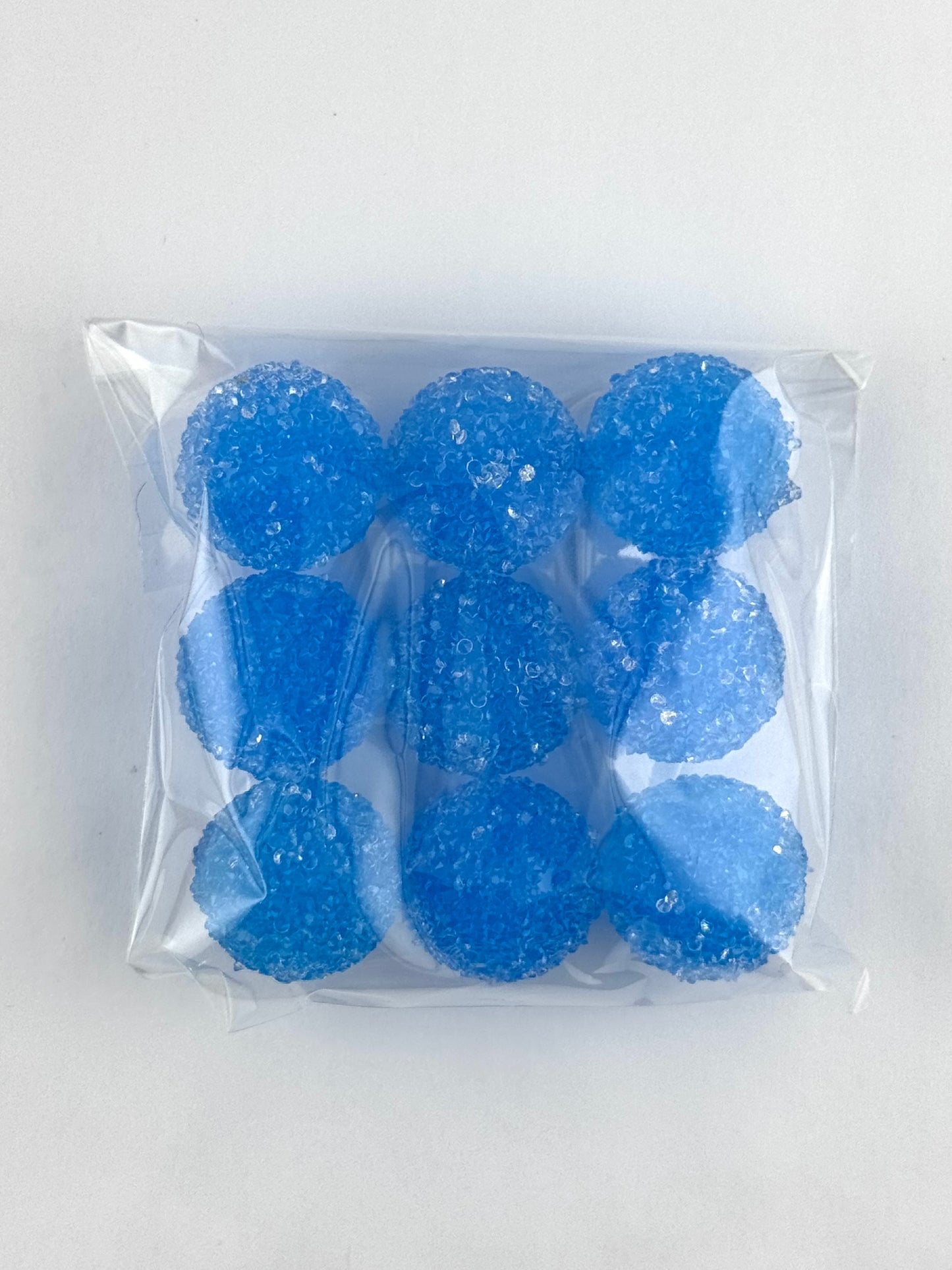 Acrylic Bead Bag - Sugar 20mm - Sky Blue
