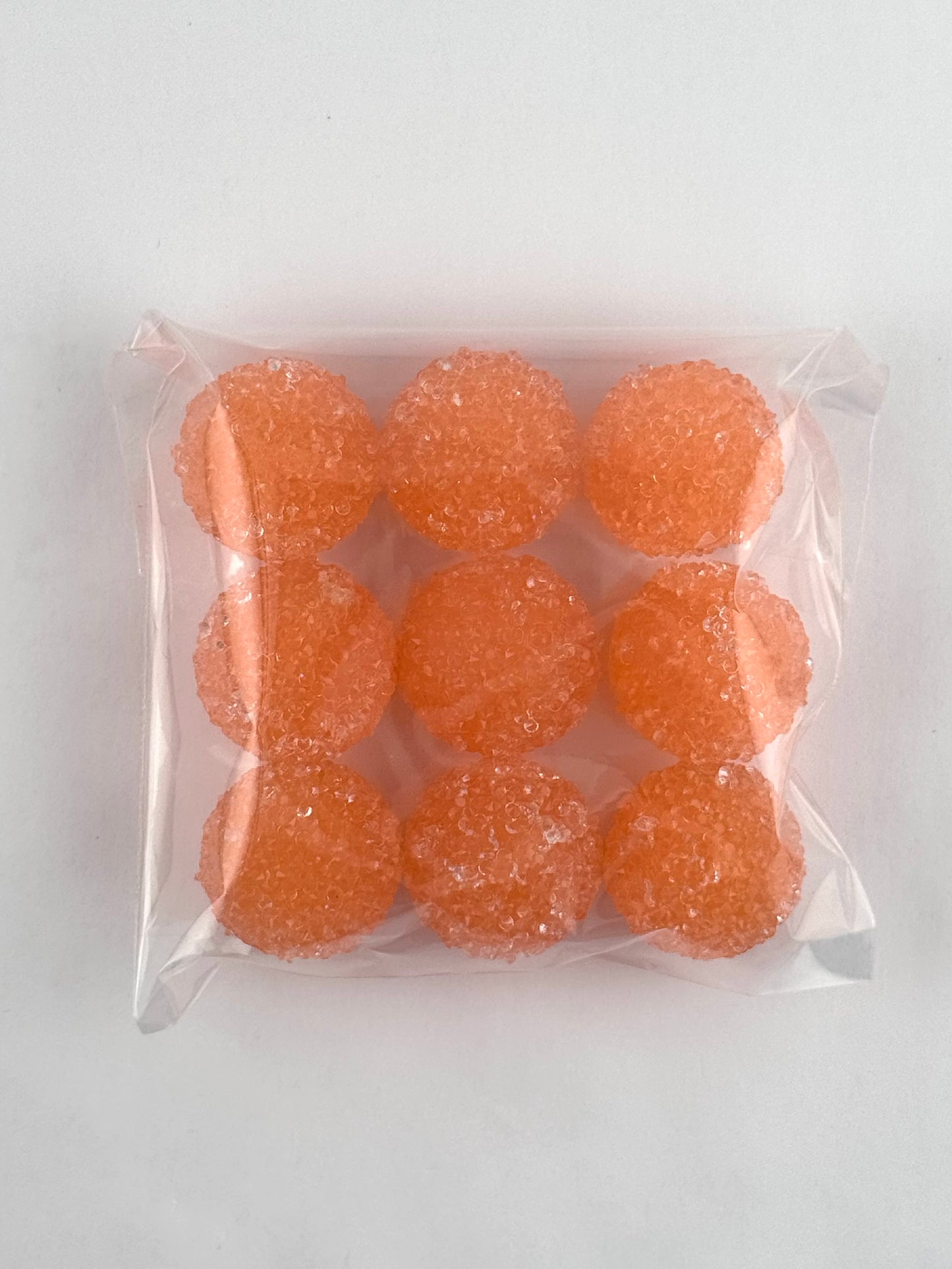 Acrylic Bead Bag - Sugar 20mm - Orange