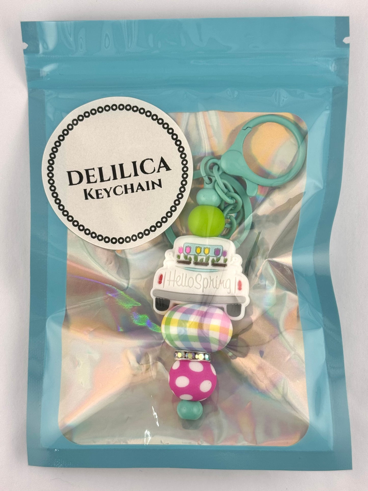Pre-Made Bag - Keychain - Hello Spring