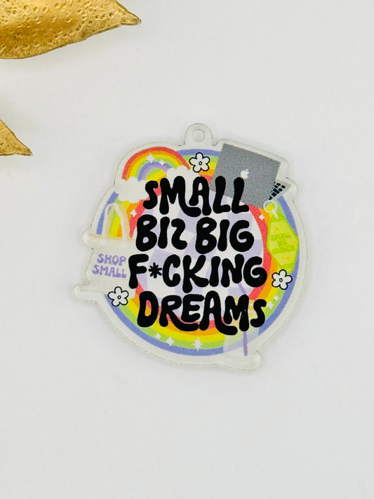 Dust Plug Charm ~ Small Bis Big F***ing Dreams