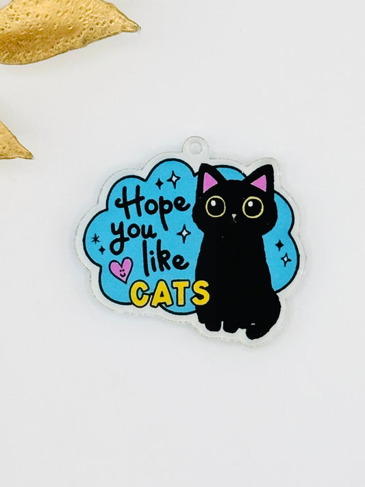 Dust Plug Charm ~ Hope You Like Cats