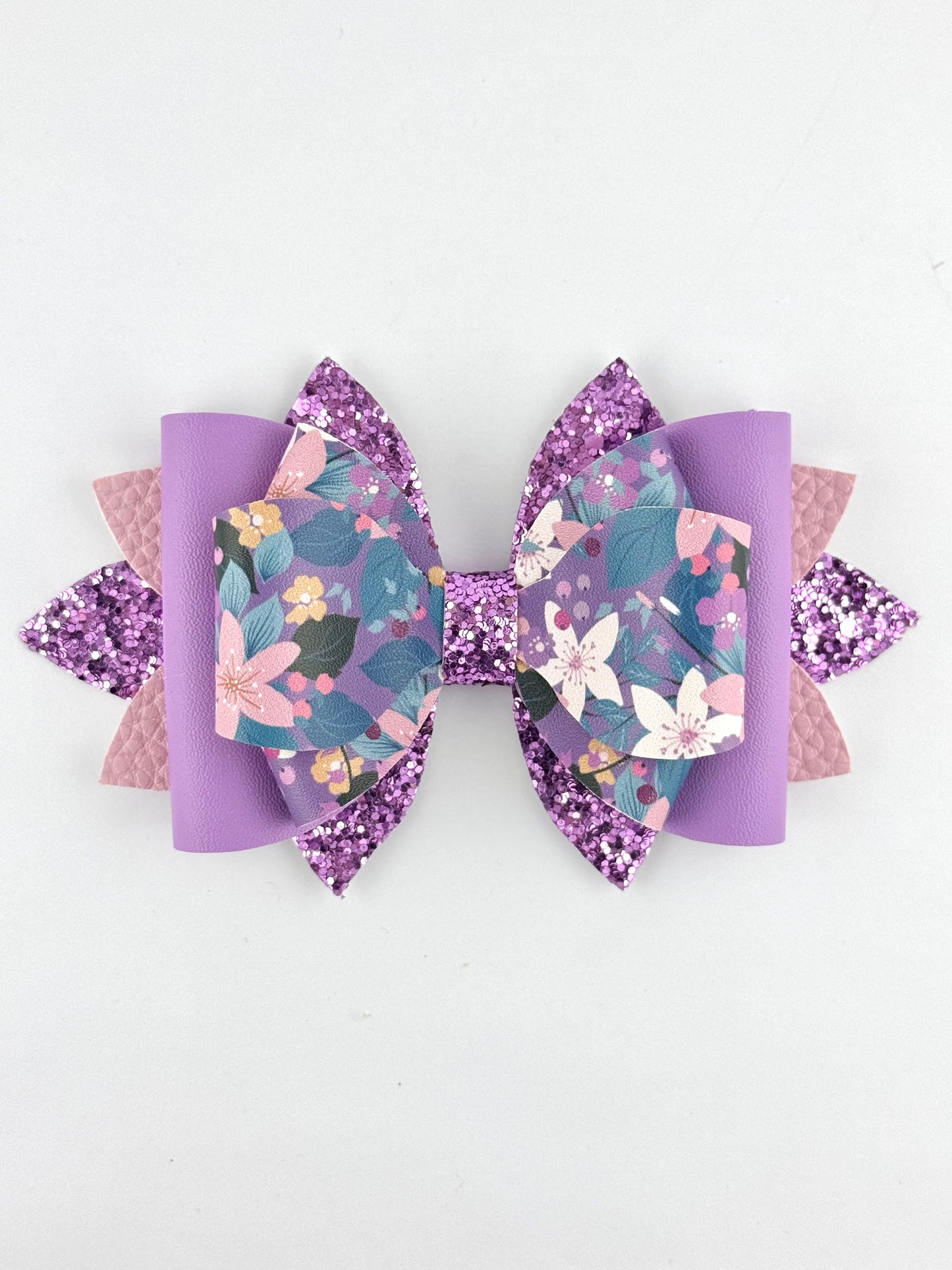 Bow - Mystic Purple Floral