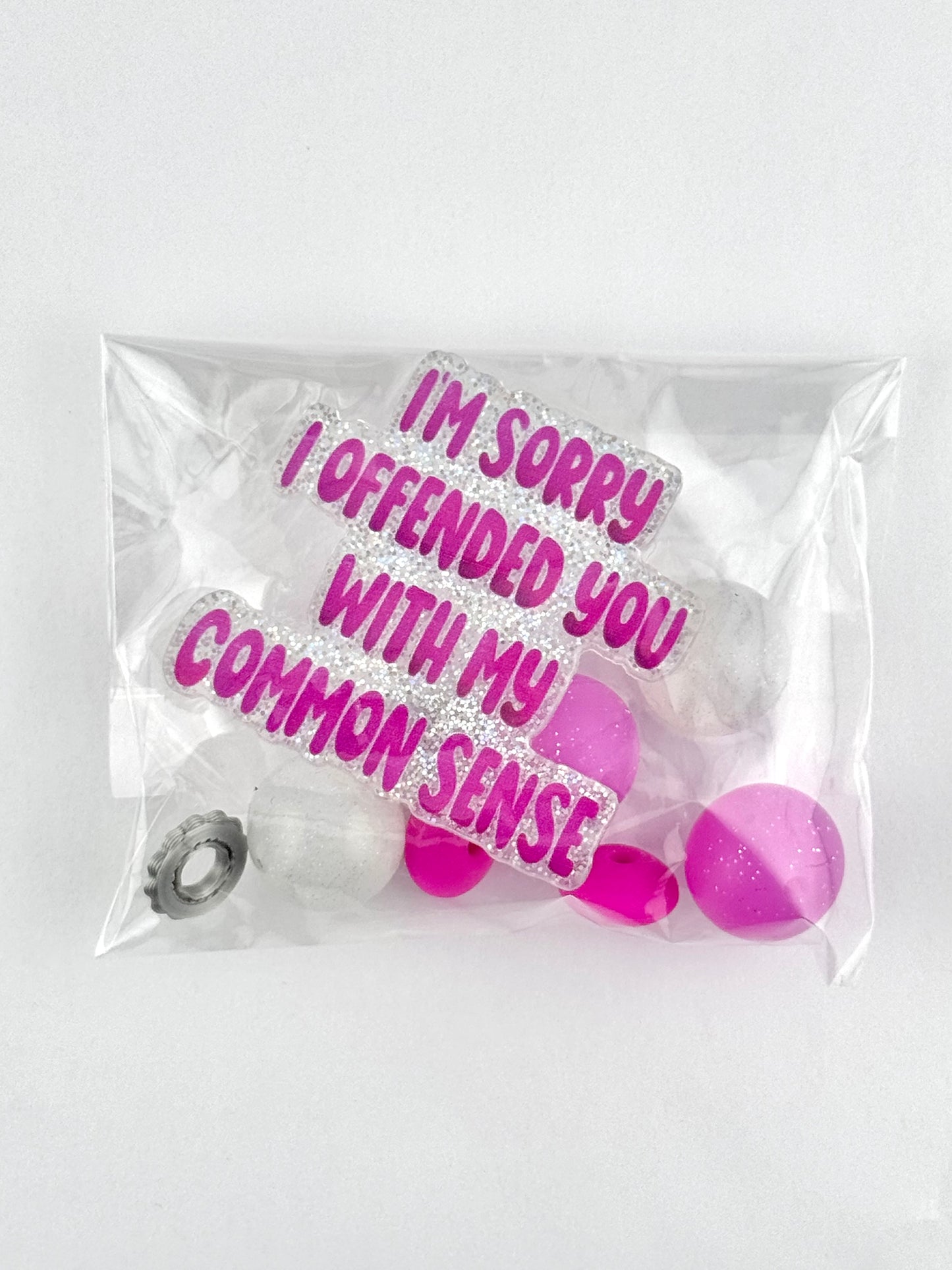 Flatback Bead Bag - I’m Sorry I Offended You
