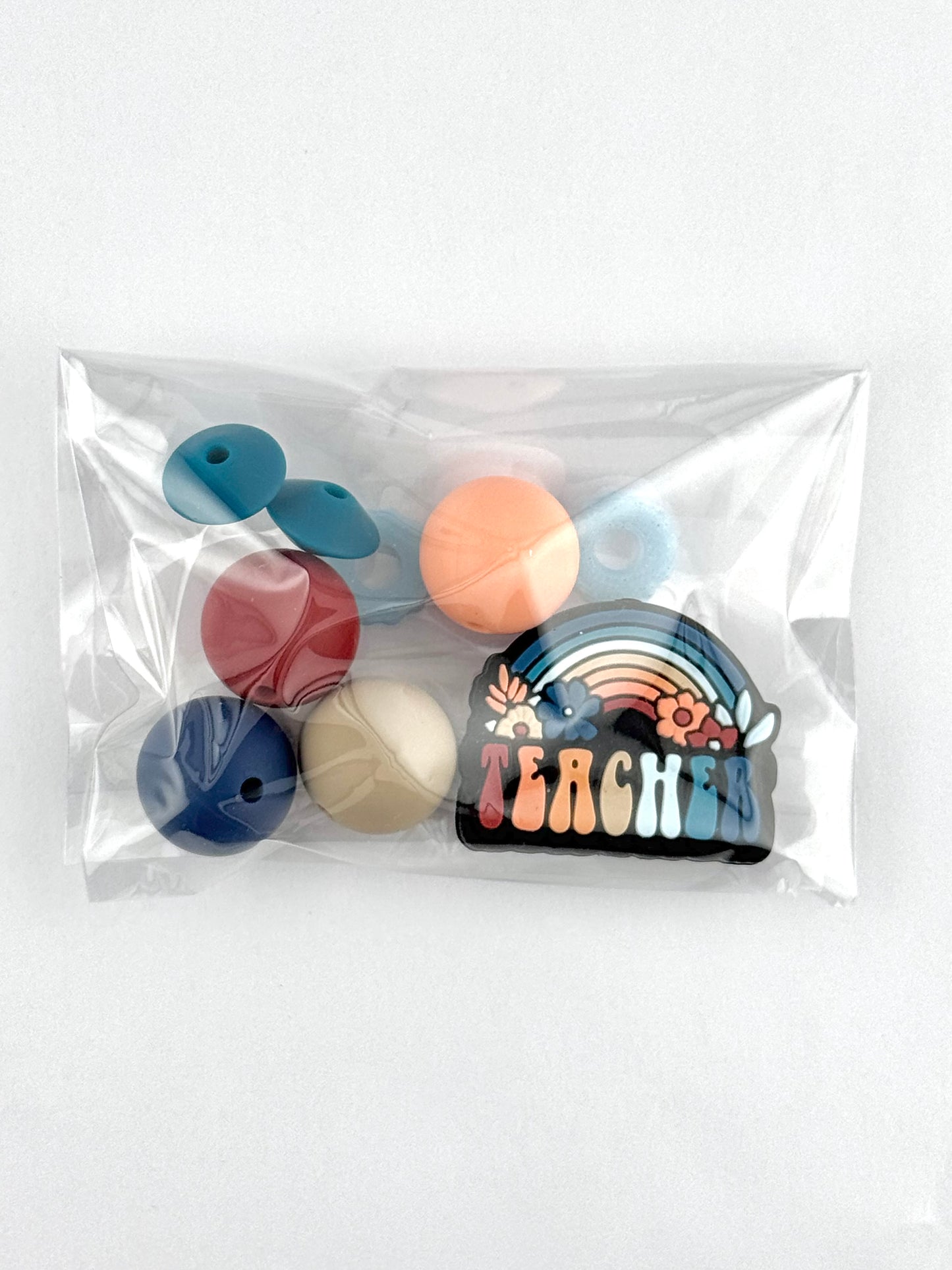 Bead Bag - Boho Blue Teacher