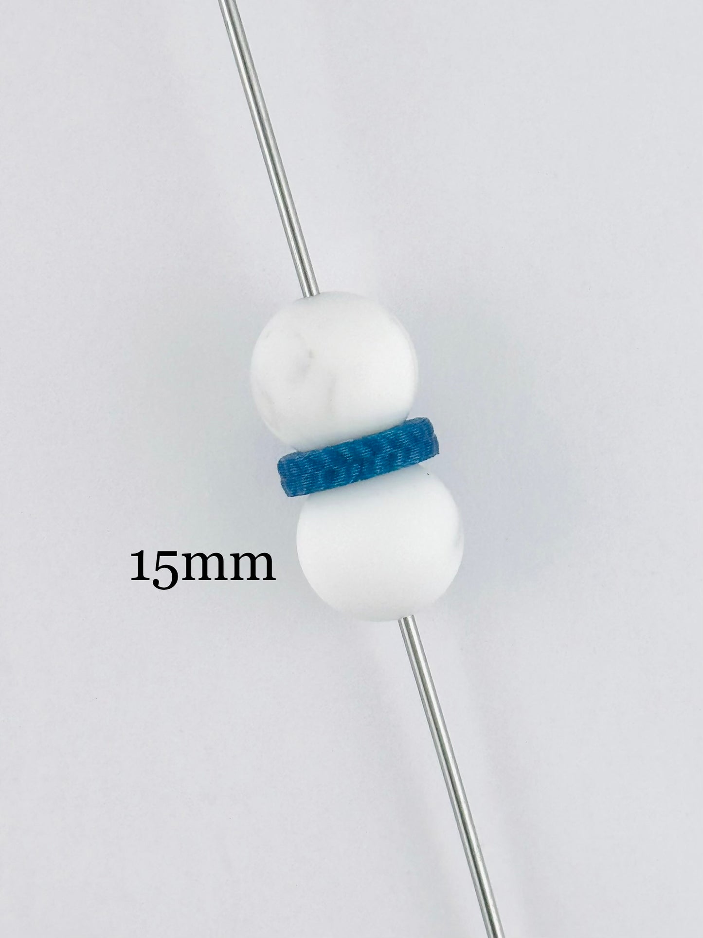 Braided Edge 3D Printed Spacers - 15mm Large Hole (10ct)