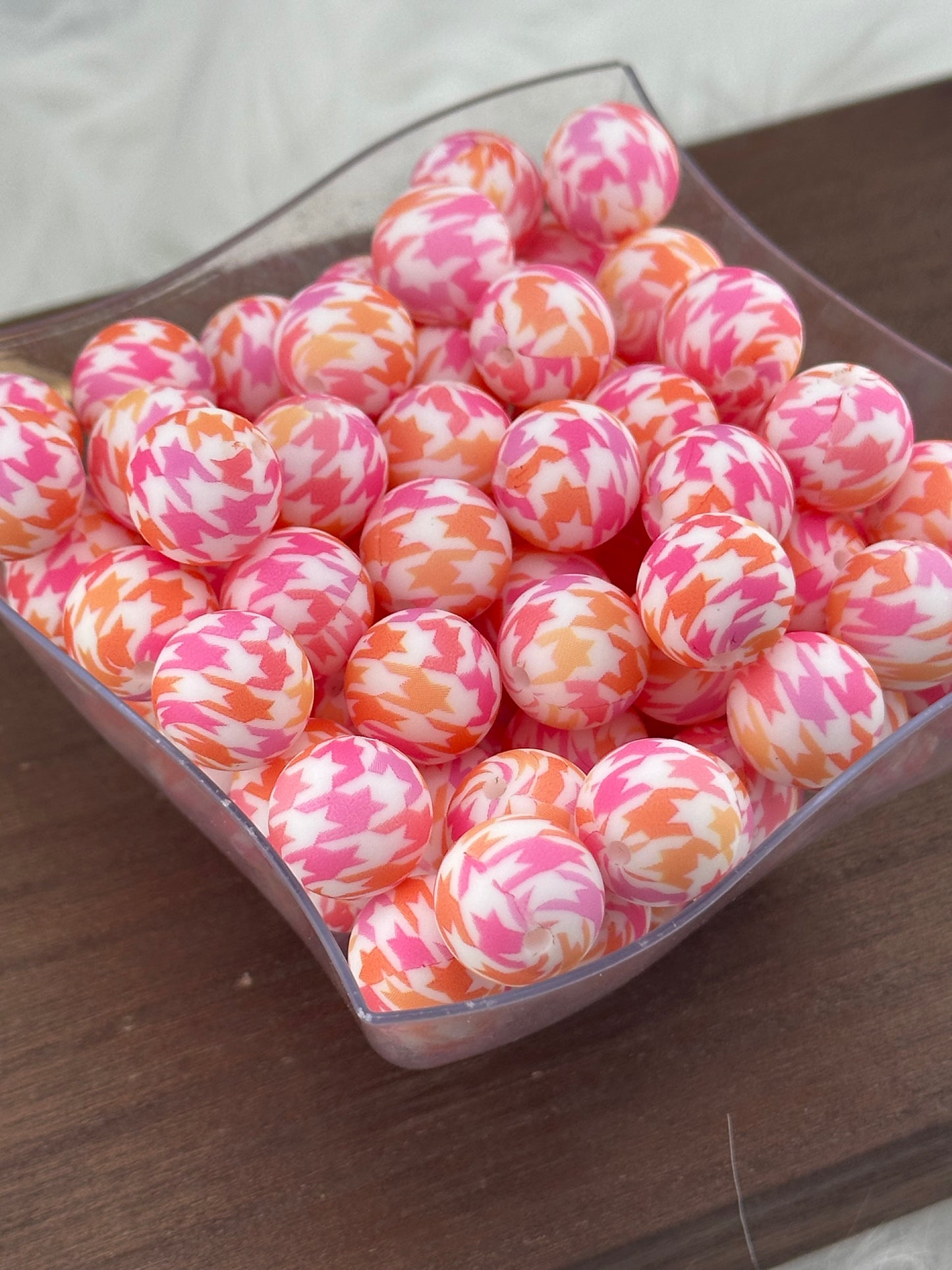 P386 Sunrise Houndstooth Print