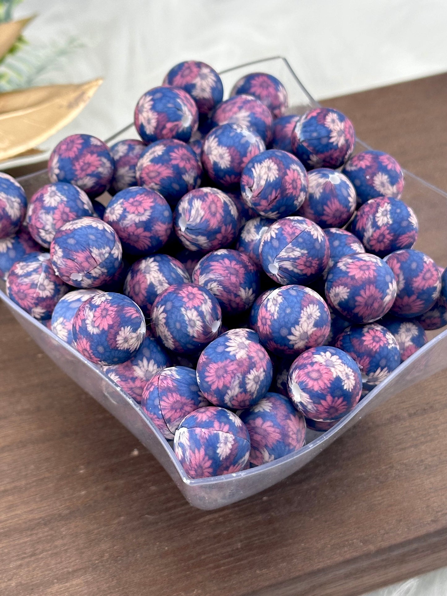 P352 Midnight Petals Print