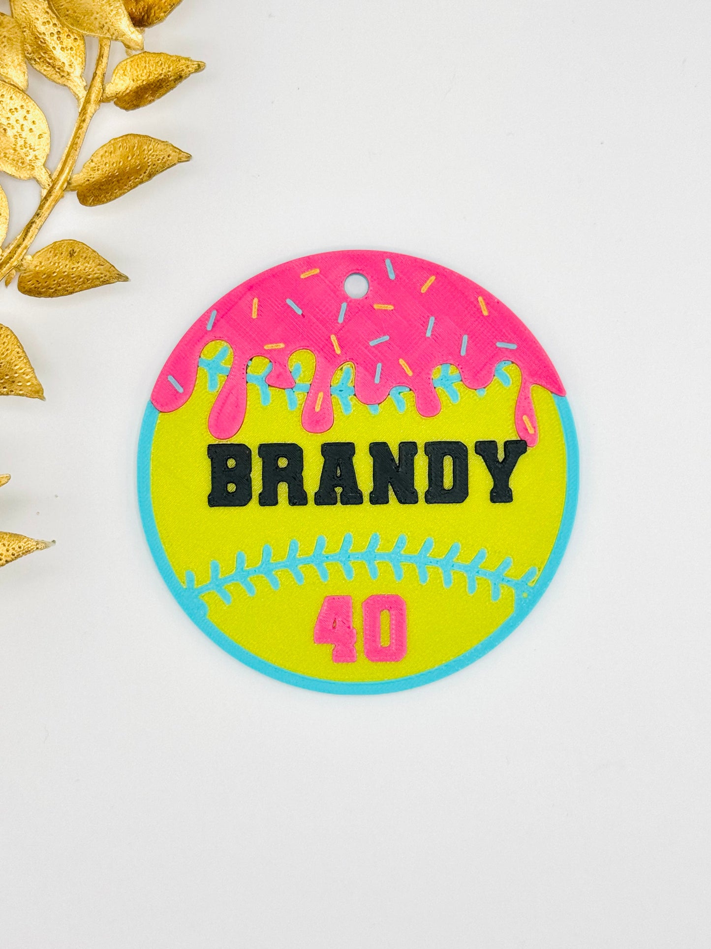 Softball Sport Bag Tag - Custom POD Product