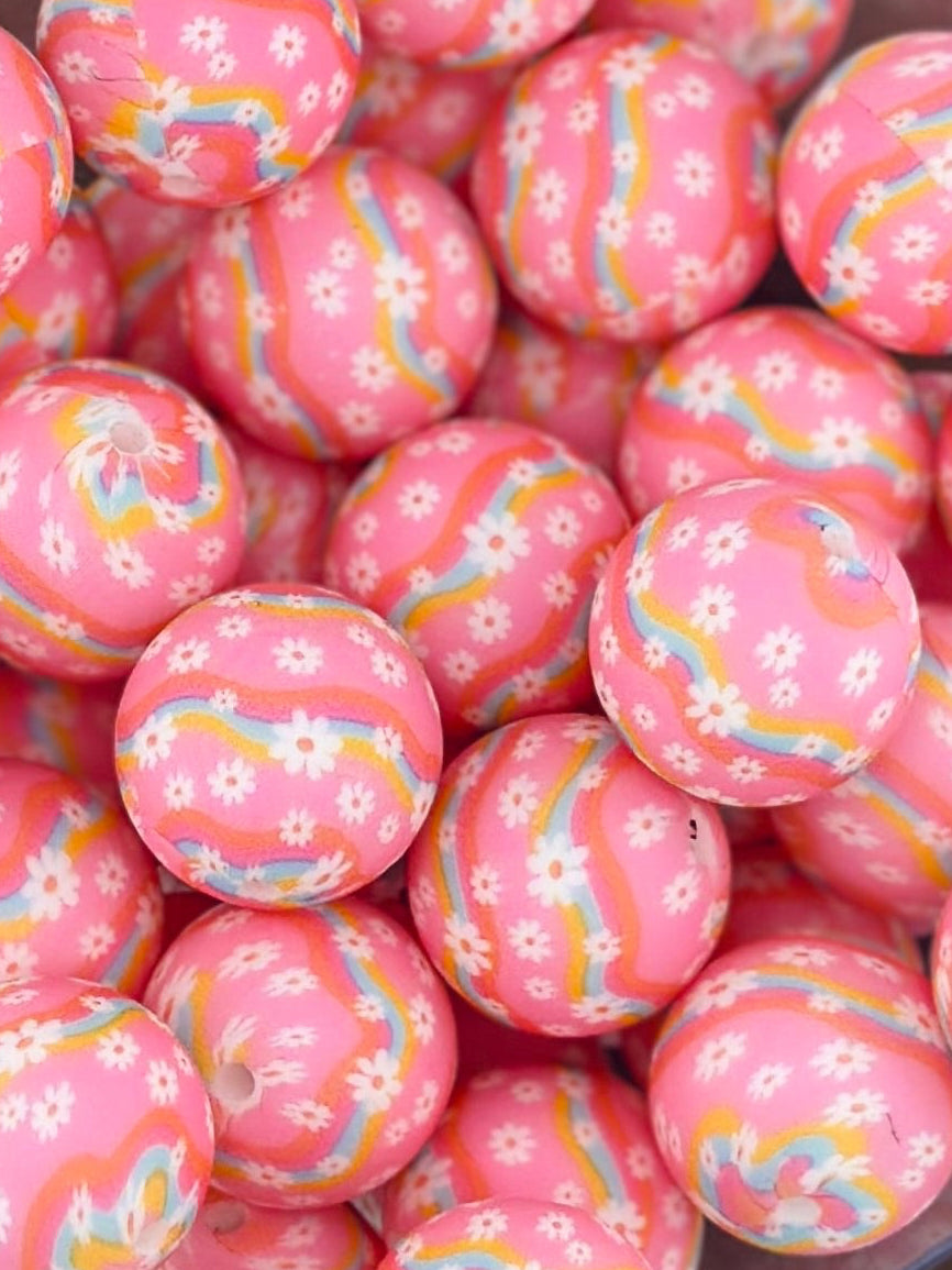 P331 Disco Daisy Swirl Print