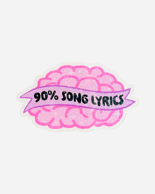 Fridge Magnet ~ FM021 ~ 90% Song Lyrics