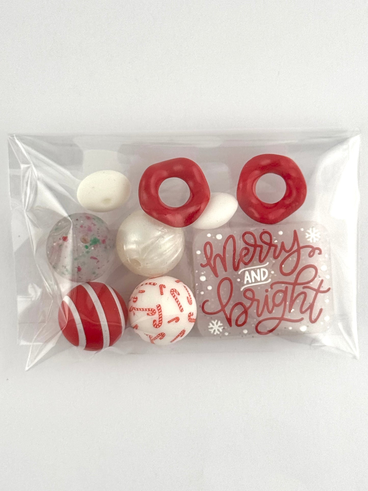 Bead Bag - Merry & Bright Red