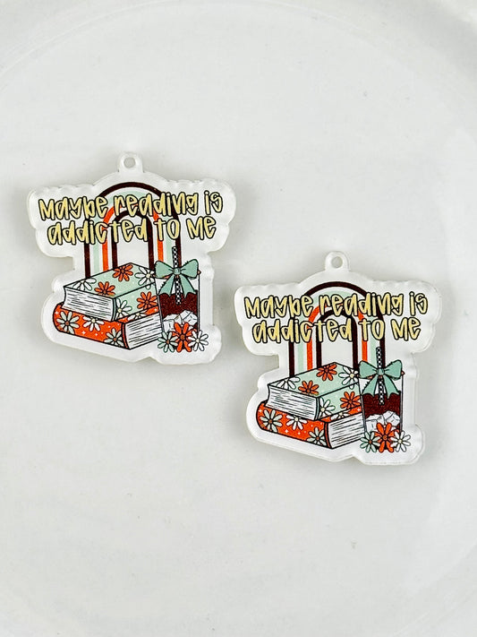 Dust Plug Charm ~ Maybe Reading is Addicted to Me