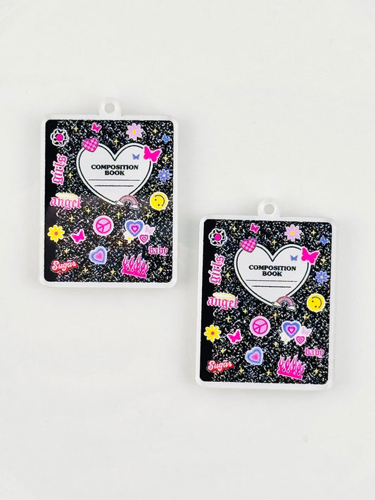 Dust Plug Charm ~ Composition Book