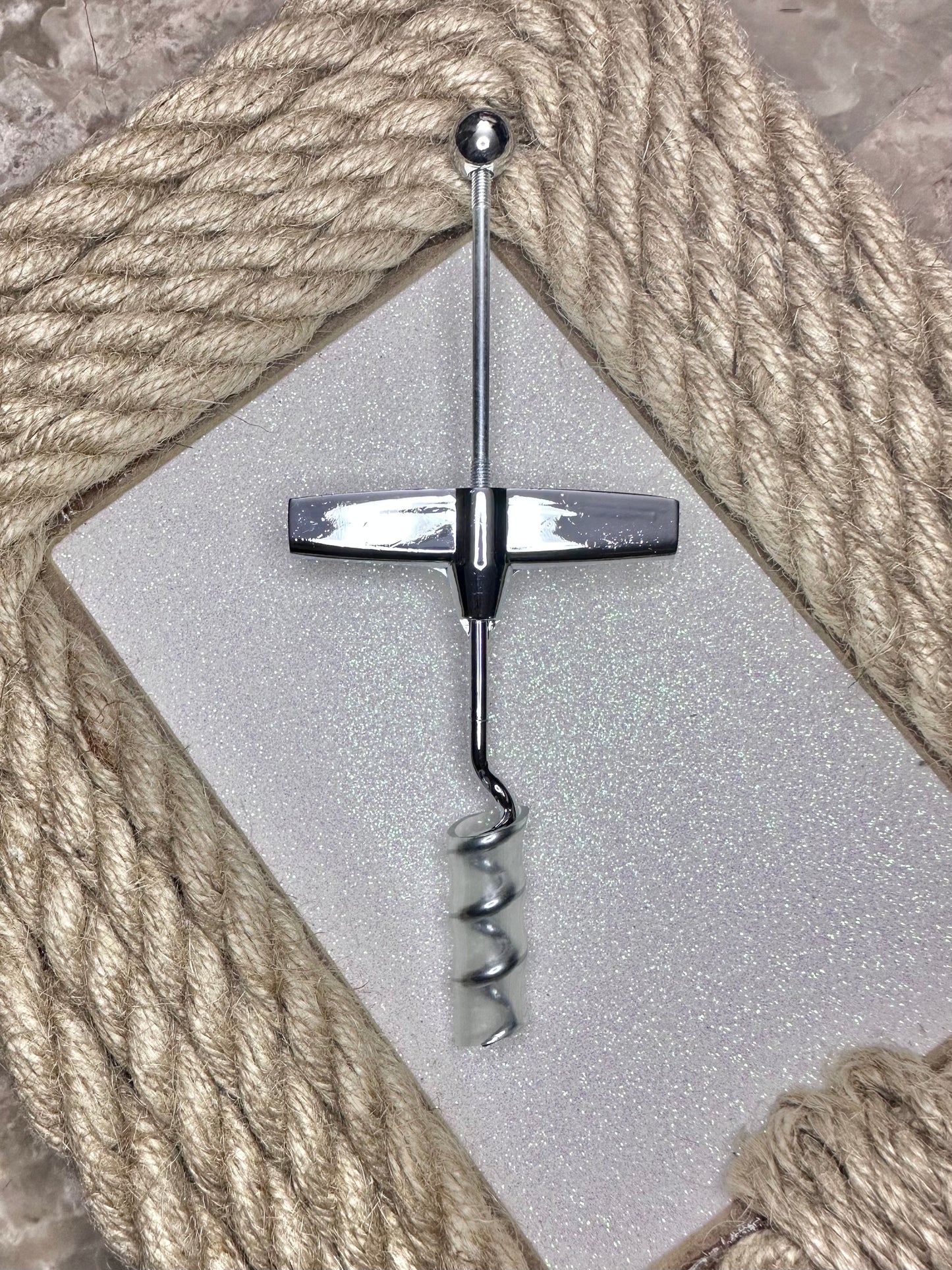 Beadable Cork Screw Bottle Opener