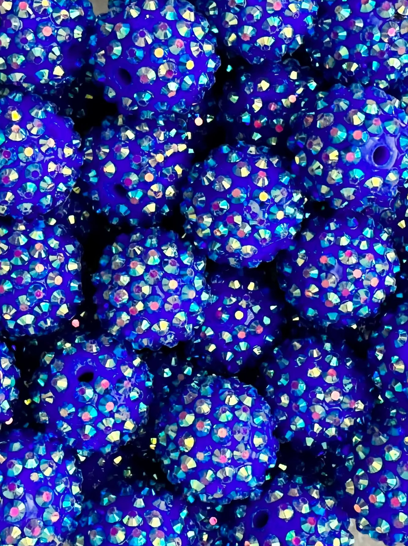 Rhinestone 20mm Acrylic ~ Dark Blue