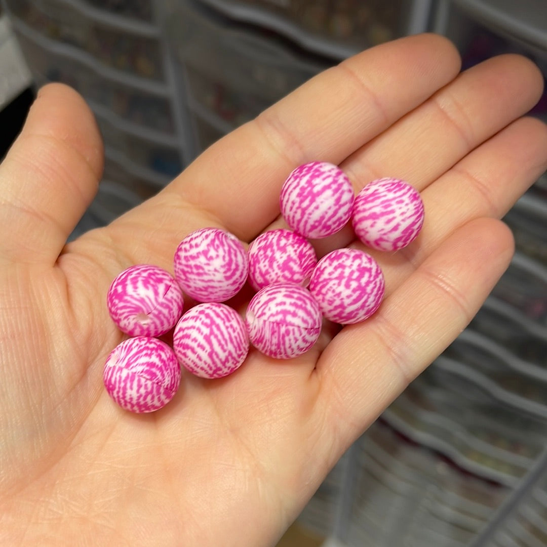 P11 Pink Fingerprint 15mm Print