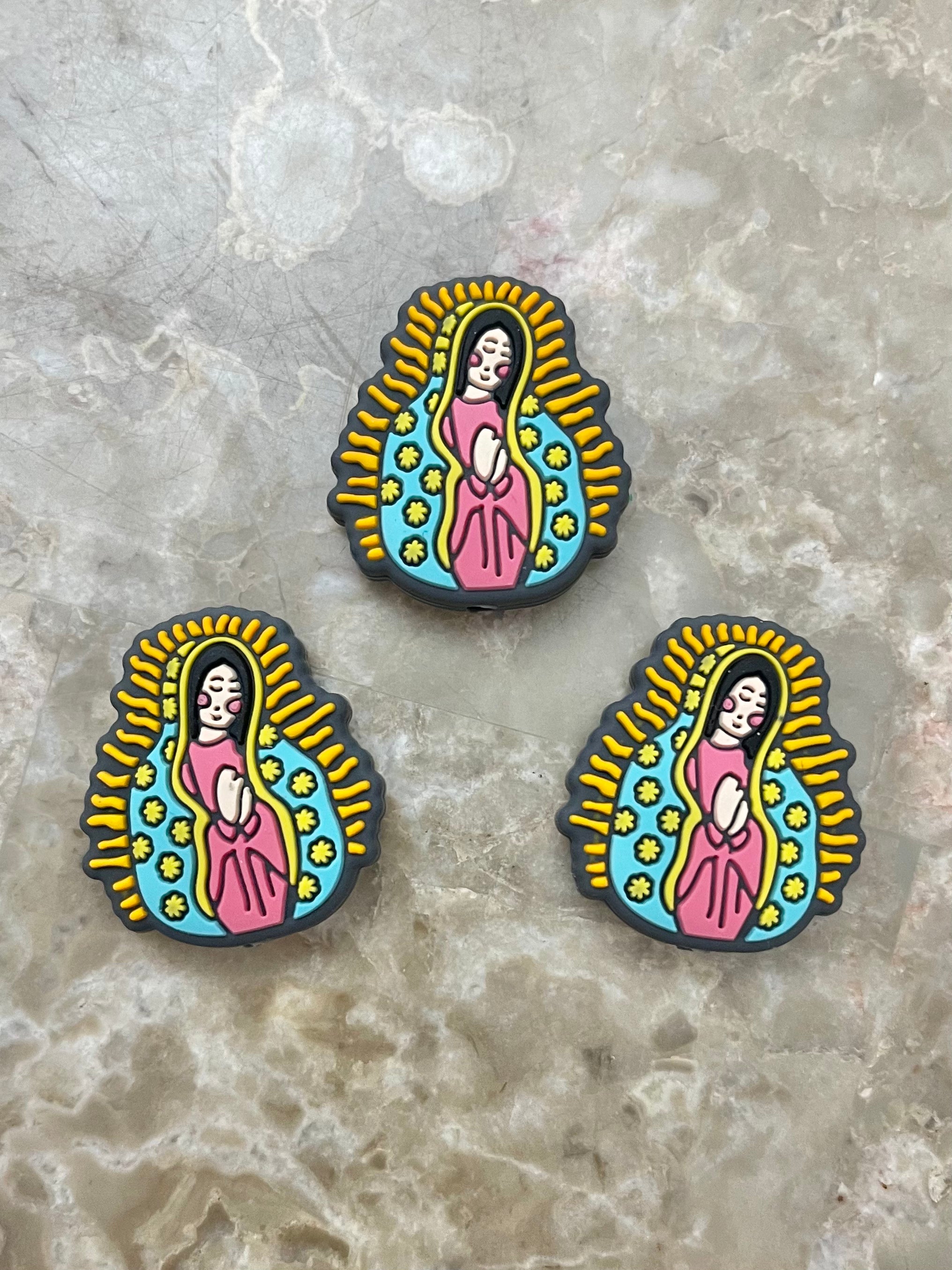 Acrylic Our Lady of Guadalupe Craft Beads