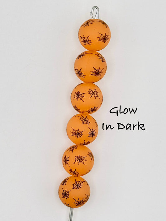 Glow Orange Web Print