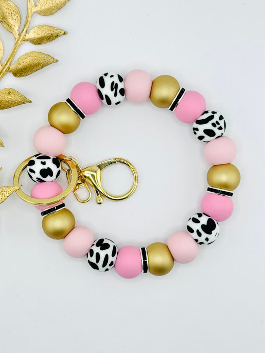 (Wholesale) Wristlet - Pink Moo-Tini