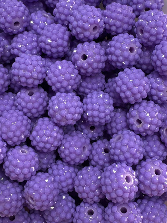 Waxberry Rhinestone 16mm Acrylic ~ Purple