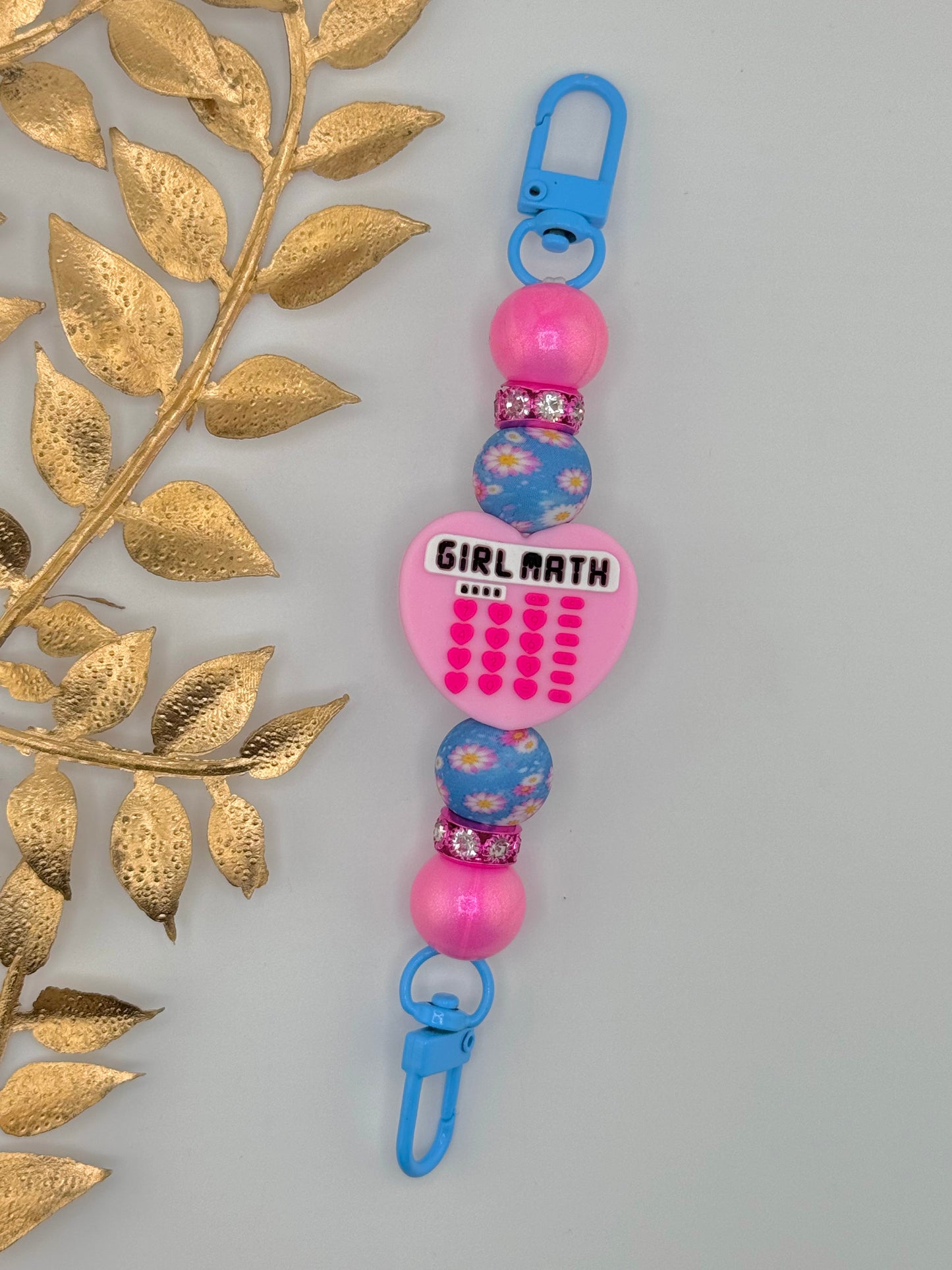 (Pre-Made) E-Reader Strap ~ Girl Math ~ Interchangable