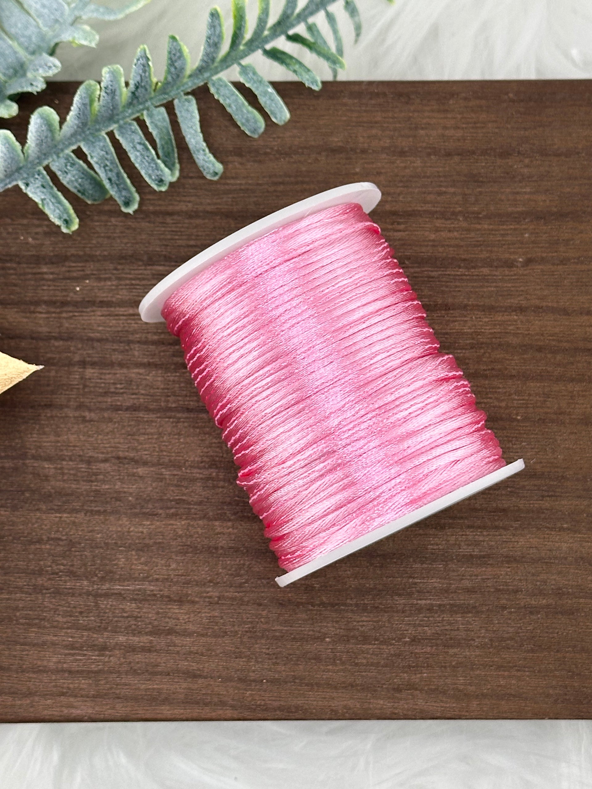 Nylon Cord 1.5mm Fluorescent Pink (#70) 50m Roll – Delilica