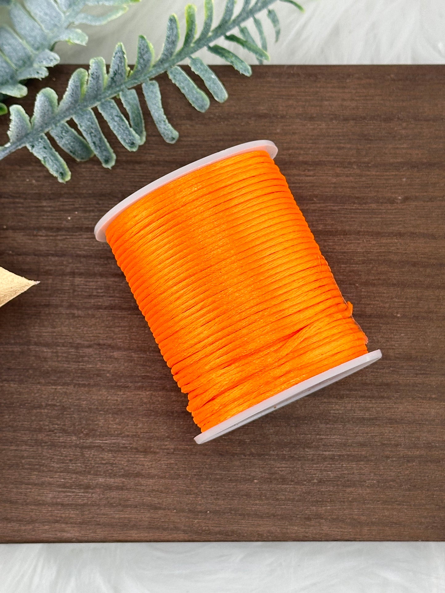 Nylon Cord 1.5mm Neon Orange (#66) 50m Roll