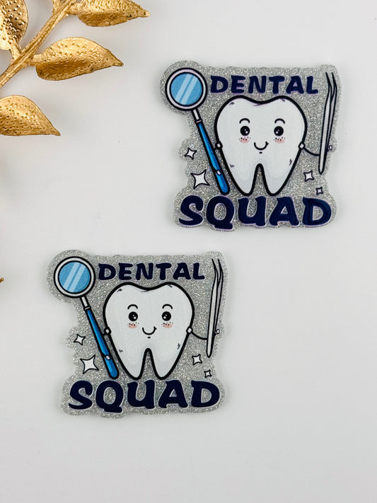 Glitter Acrylic Flatback ~ 1018N ~ Dental Squad