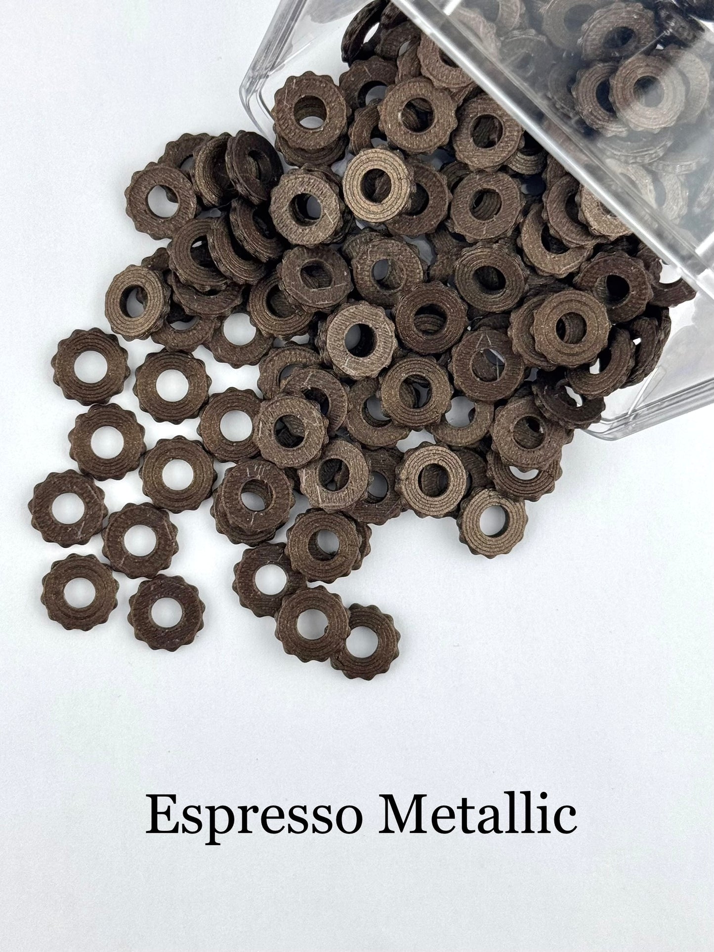 Bubble Edge 3D Printed Spacers - 12mm Large Hole (10ct)