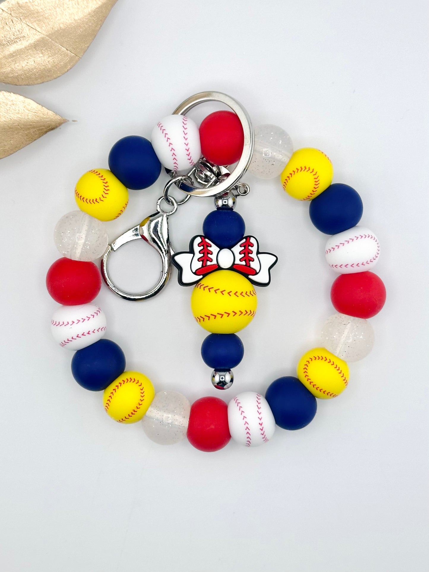 (Pre-Made) Sports Lover Cup Charm and Matching Wristlet