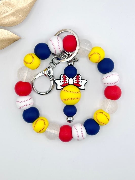 (Pre-Made) Sports Lover Cup Charm and Matching Wristlet