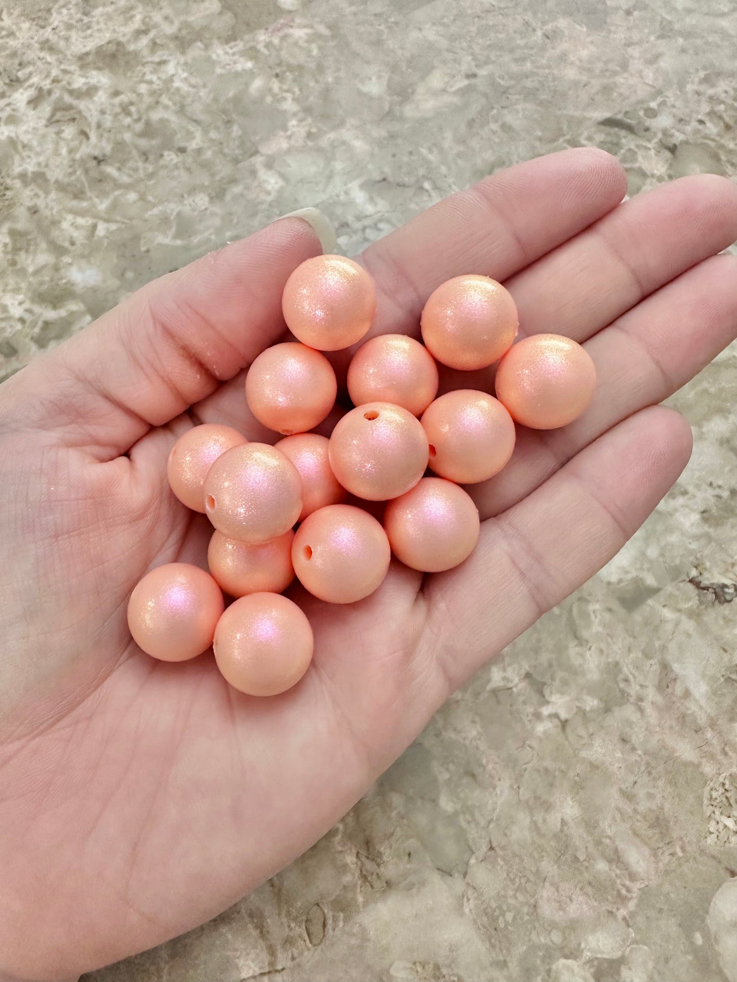 Opal #58 Peachy 15mm Round