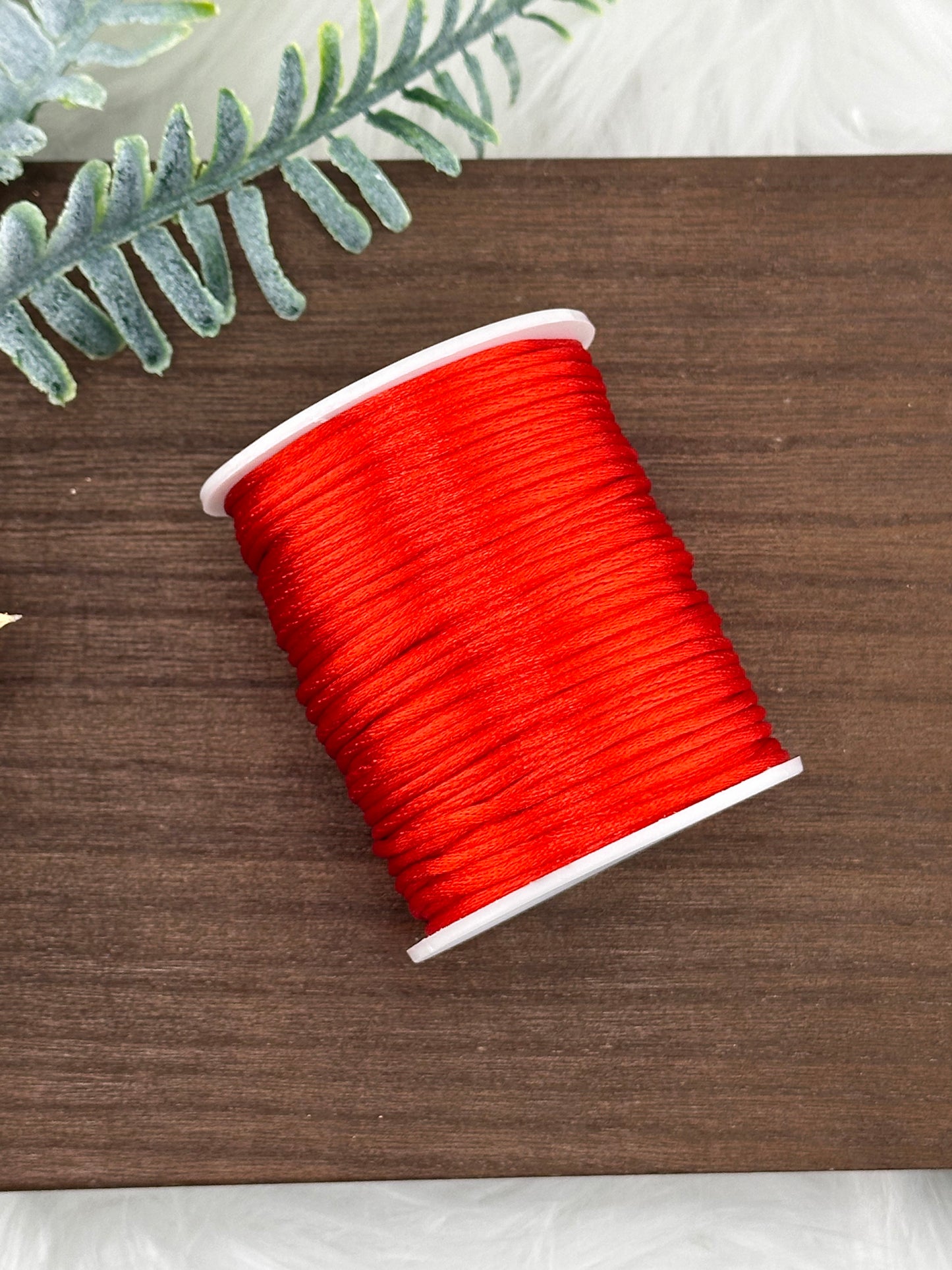 Nylon Cord 1.5mm Red (#4) 50m Roll