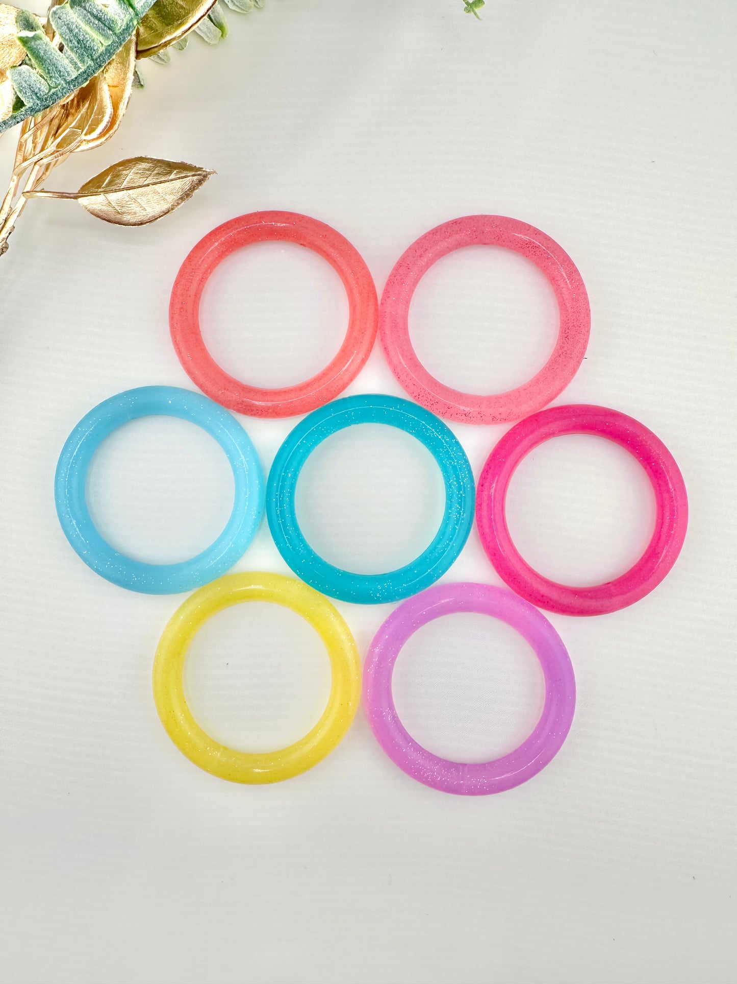 Glitter Silicone Rings 65mm