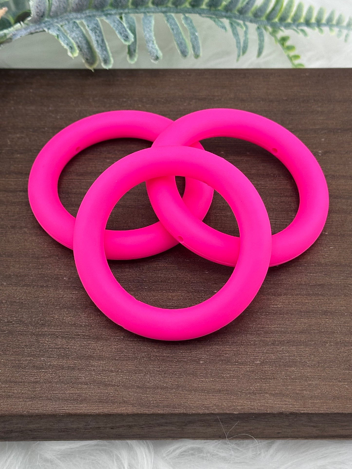 Silicone Ring 65mm #124 Bright Pink