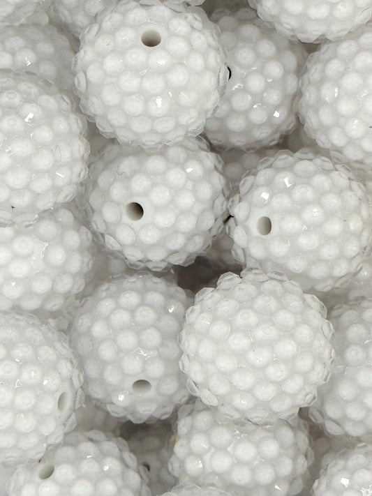 Rhinestone 20mm Acrylic ~ Jelly Snow White