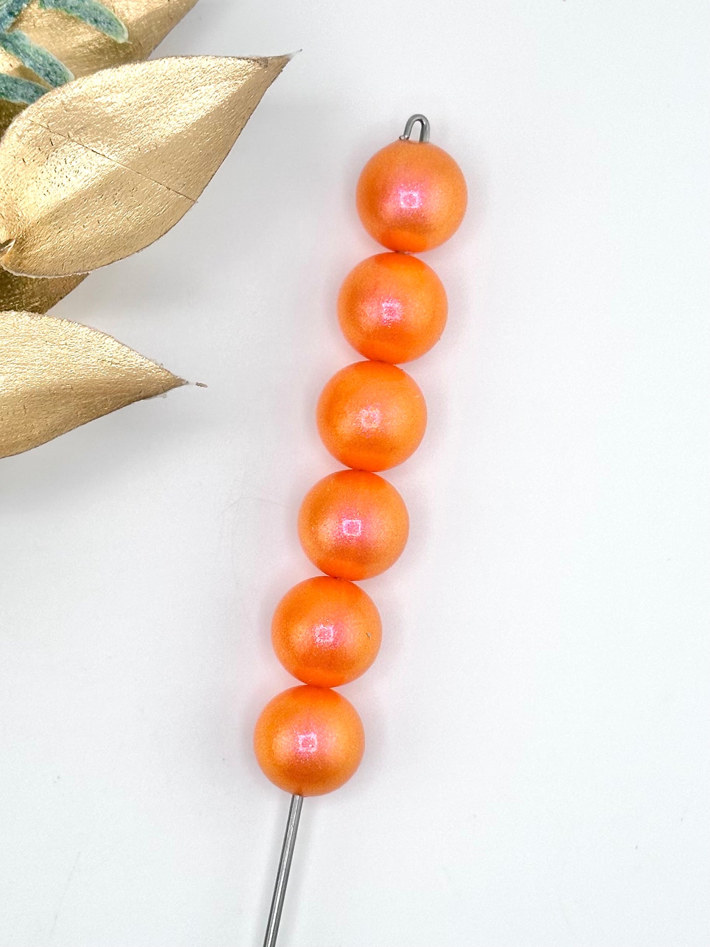 Opal #164 Pearl Orange 15mm Round *Custom