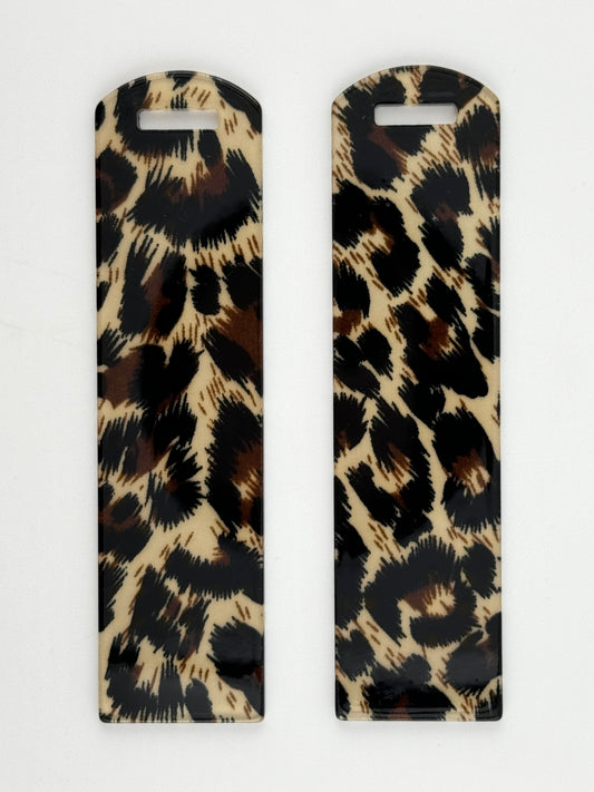 Acrylic Bookmark ~ Beige Cheetah