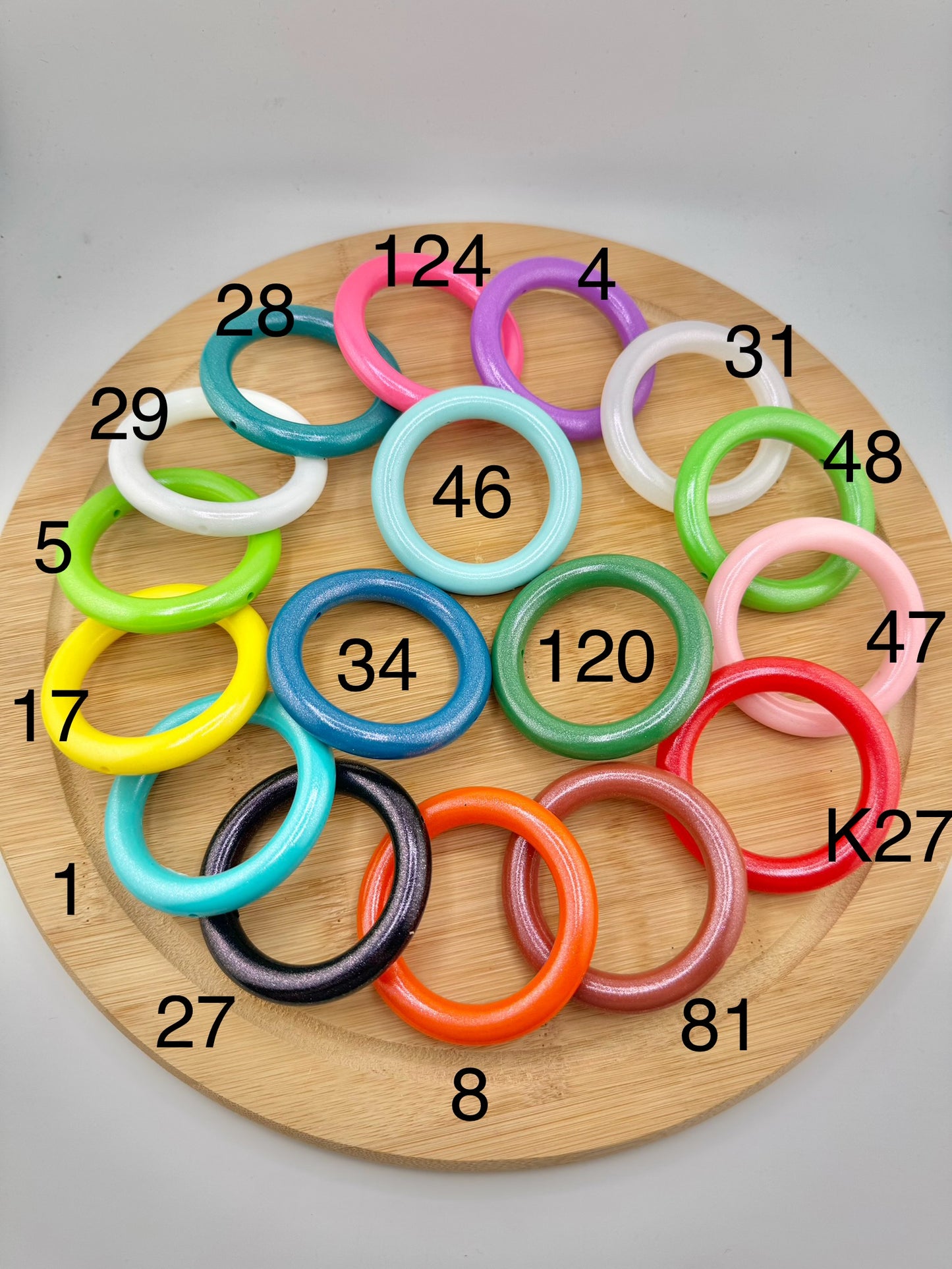 DP ~ Opal Silicone Rings 65mm 3pk