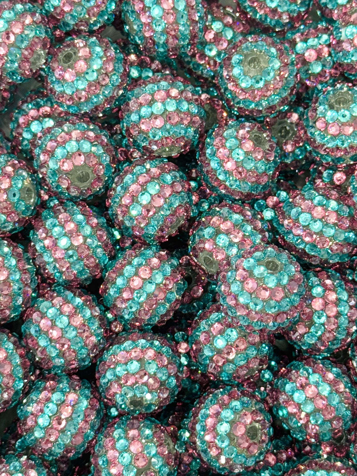 Rhinestone 20mm Acrylic ~ Nursery Stripe