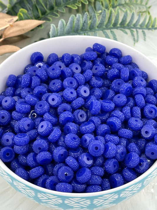 Resin Rhinestone Spacer 12mm ~ Royal Blue